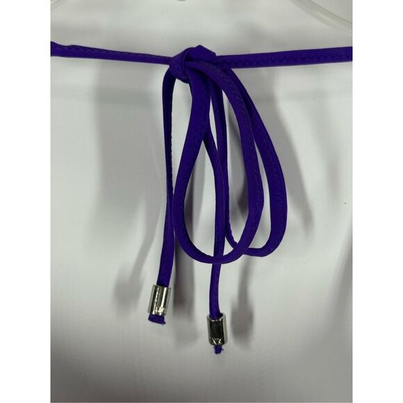 Vintage PINK 2012 purple Lace padded swim top size medium - Picture 7 of 11